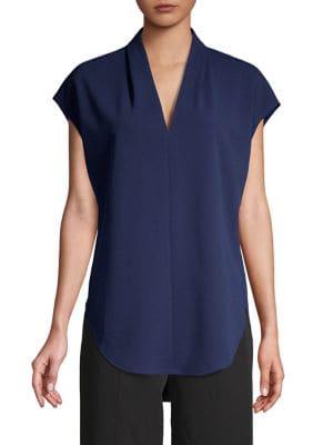 H Halston Extended Shoulder Blouse