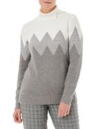 Olsen Zig-zag Stitch Turtleneck Sweater