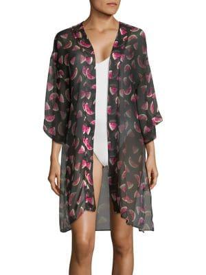 Collection 18 Slice Of Melon Chiffon Kimono