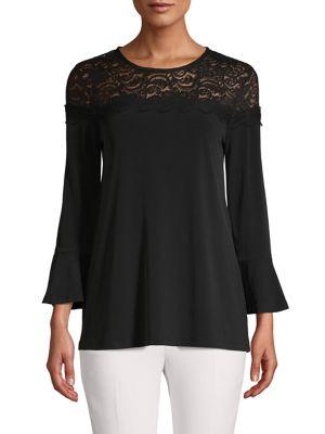Michael Michael Kors Lace Bell-sleeve Top