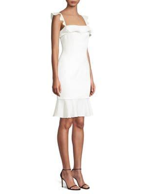 Black Halo Faith Ruffle Dress