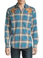 Lucky Brand Graphic Plaid Button-down Shirt