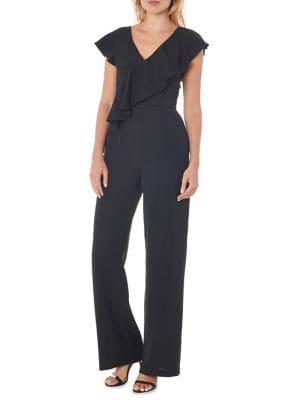 Sam Edelman Short-sleeve Ruffled Jumpsuit