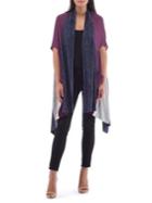 B Collection By Bobeau Colorblock Scarf Cardigan