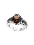 Effy 925 Sterling Silver & Smoky Quartz Ring