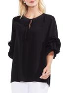 Vince Camuto Ruffle-sleeve Tie-front Blouse