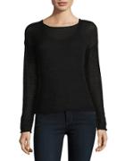 Lord & Taylor Long Sleeve Solid Boxy Sweater