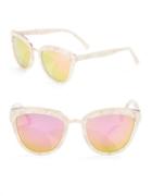 Diff Eyewear Rose 57mm Polarized Cat Eye Sunglasses
