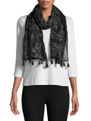 Collection 18 Embroidered Floral Scarf