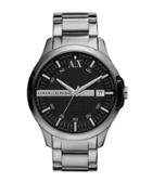 Armani Exchange Mens Silver Stainless Steel Quartz Watch
