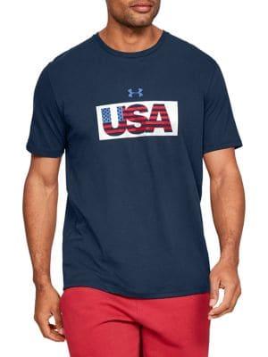 Under Armour Logo Usa Tee