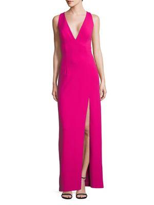 Aidan By Aidan Mattox Sleeveless Diamond Gown