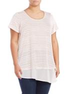 Context Mock Layer Striped Top