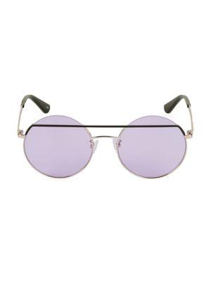 Mcq By Alexander Mcqueen 52mm Top-bar Circle Sunglasses