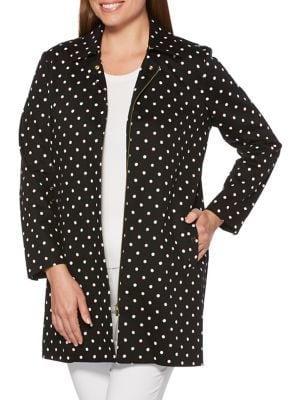 Rafaella Polka-dot Notch Jacket