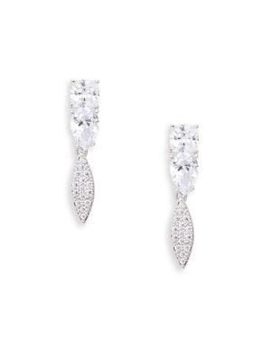 Nadri Cobblestones Crystal Small Drop Earrings