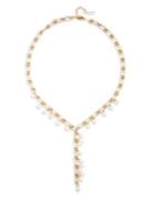 Sole Society Ivory Faux Pearl Lariat Necklace
