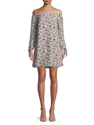 Sam Edelman Floral Off-the-shoulder Dress