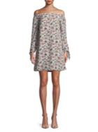 Sam Edelman Floral Off-the-shoulder Dress