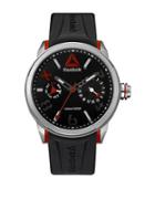 Reebok Flashline Stainless Steel And Silicone Water Resistant Watch