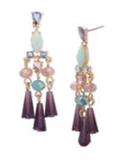 Lonna & Lilly Reconstituted Turquoise Beaded Chandelier Earrings
