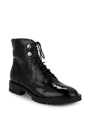 Kenneth Cole New York Francesca Leather Combat Boots