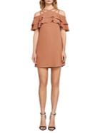 Bcbgmaxazria Chelsey Crisscross Ruffle Dress