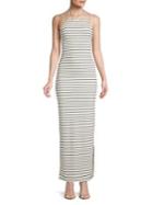 Miss Selfridge Striped Rib Maxi Dress
