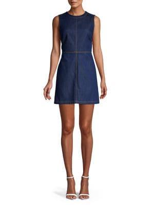 French Connection Linaira Denim Mini A-line Dress