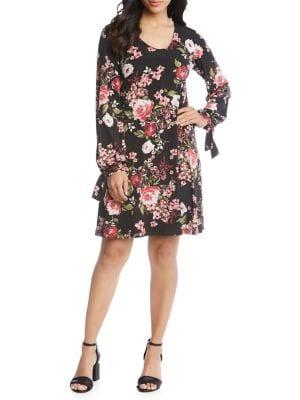 Karen Kane Tie-sleeve Taylor Sheath Dress