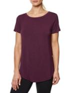 Betsey Johnson Mesh-back Side-cut Tee