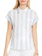 Two By Vince Camuto Cotton Striped Shirt