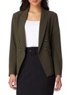 Tahari Arthur S. Levine Peak Lapel Double Breasted Jacket