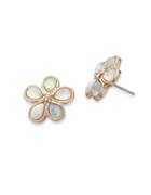 Lonna & Lilly Semi-precious Flower Stud Earrings