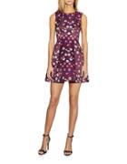 Cynthia Rowley Sleeveless Floral Printed Fit And Flare Dress