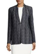 Elie Tahari Bonnie Embellished Tweed Jacket