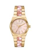 Michael Kors Channing Three-hand Two-tone Stainless Steel Watch