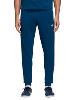 Adidas Adicolor Three-striped Logo Fleece Sweatpants