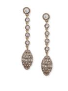 Jenny Packham Crystal Linear Drop Earrings
