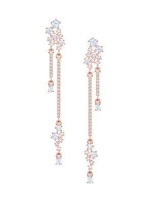Swarovski Penelope Cruz Moonsun Rose Goldone Long Drop Earrings