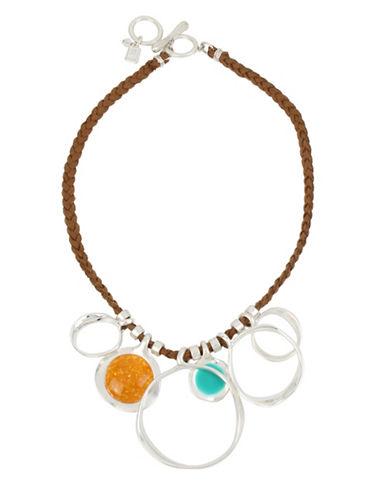 Robert Lee Morris Color Wheel Amber Pendant Necklace