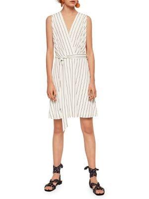 Mango Sleeveless Wrap Dress
