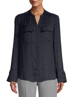 Ellen Tracy High-low Geometric Top