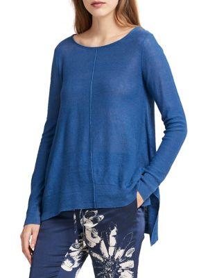 Donna Karan New York Terracota Linen Top