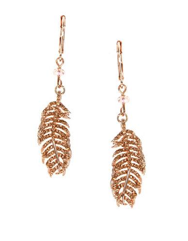 Lonna & Lilly Feather Drop Earrings