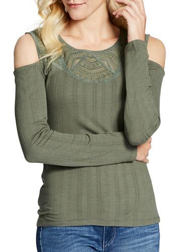 Jessica Simpson Rosarie Roundneck Long Sleeve Top