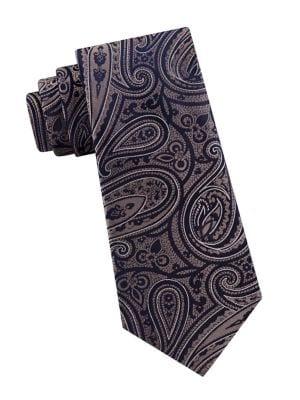 Michael Kors Satin Paisley Silk Tie
