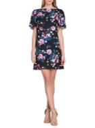 Tahari Arthur S. Levine Floral A-line Scuba Dress