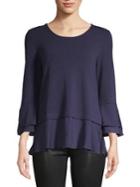 Jones New York Romantic Bell-sleeve Top