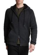 John Varvatos Star U.s.a. Trenton Faux-fur Lined Hoodie